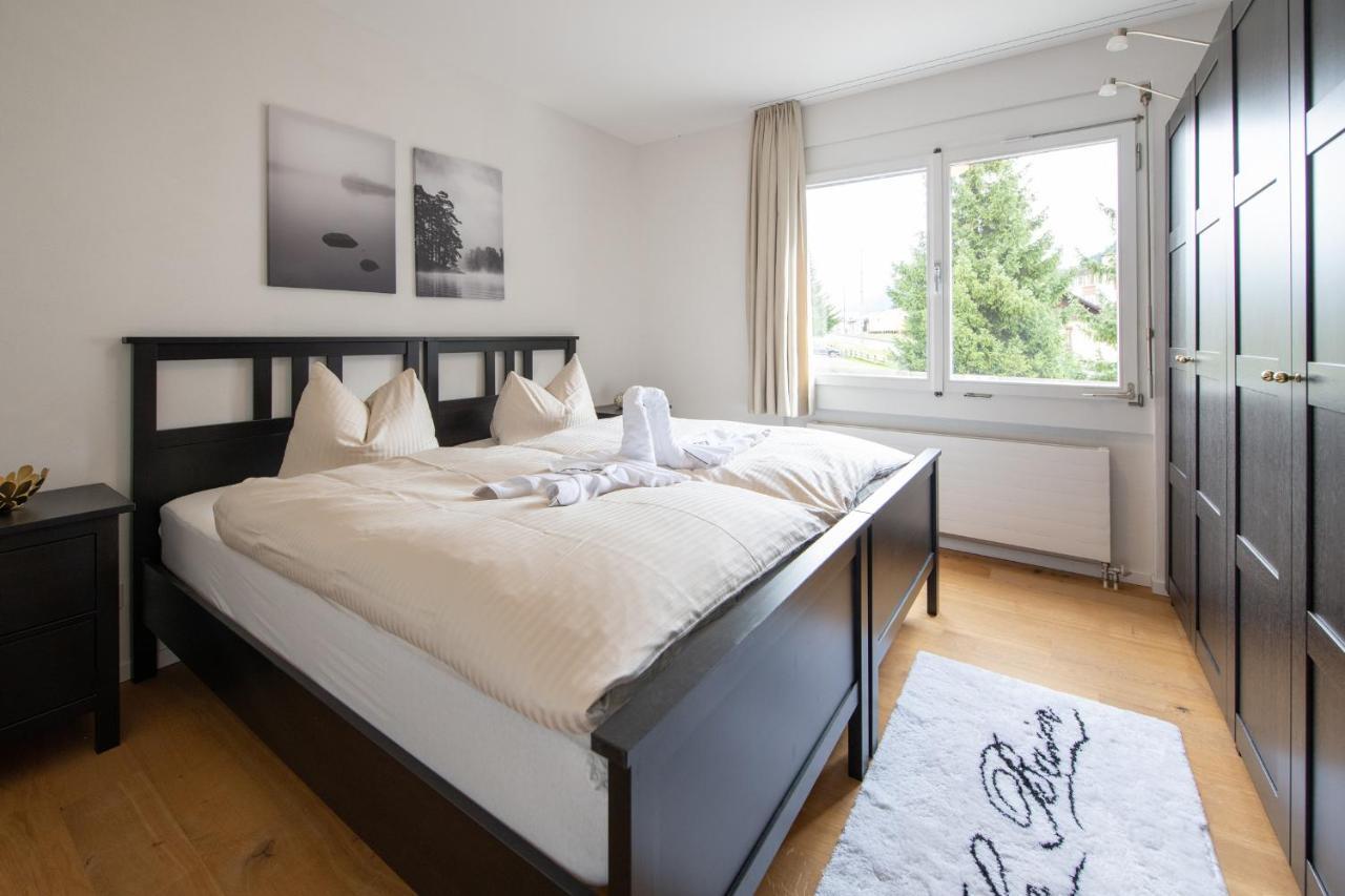 Agrimonia - 5,5-Zi Duplex Wohnung Bis 9 Personen Mit Eigenem Garten Davos Zewnętrze zdjęcie