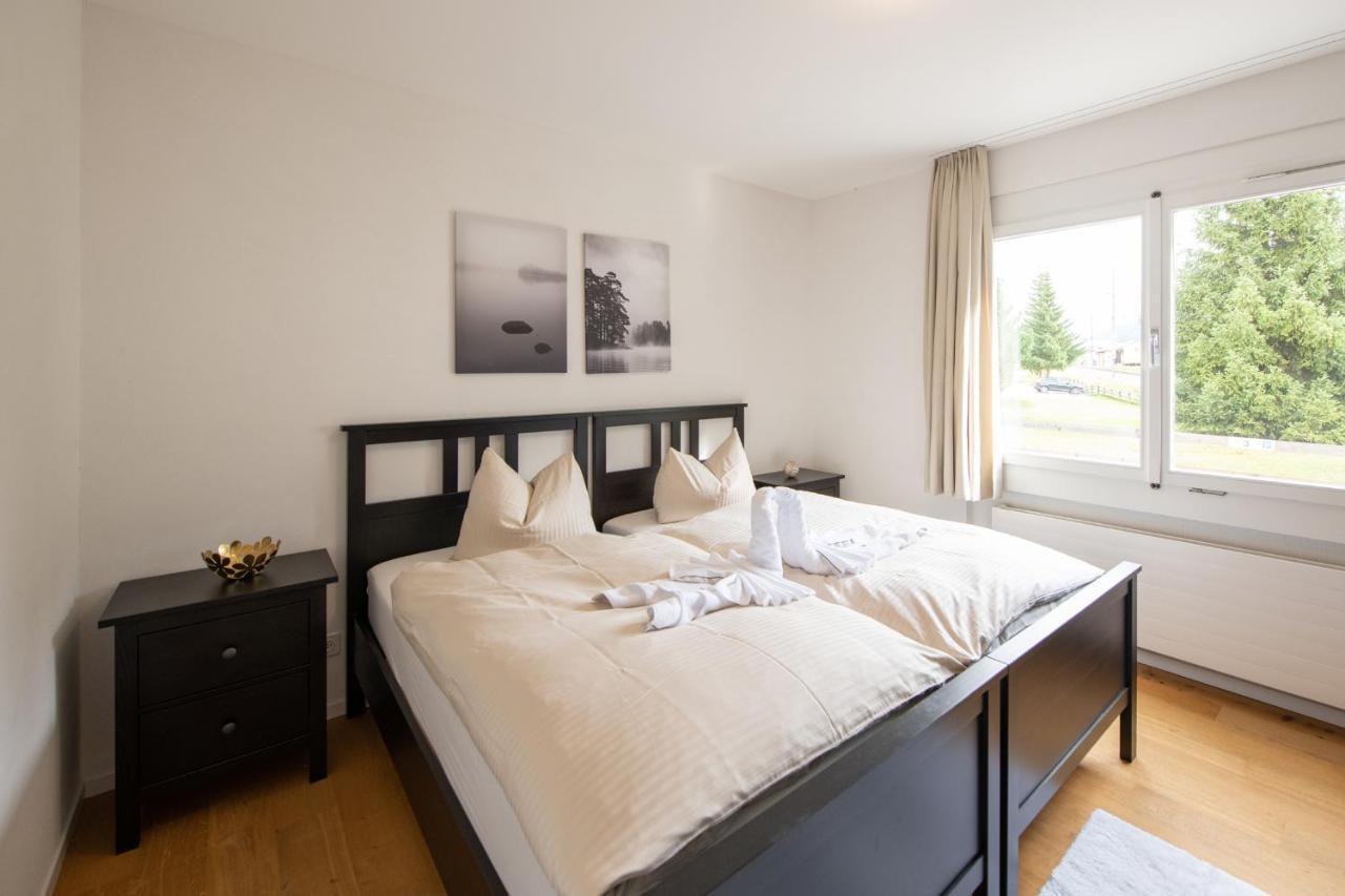 Agrimonia - 5,5-Zi Duplex Wohnung Bis 9 Personen Mit Eigenem Garten Davos Zewnętrze zdjęcie